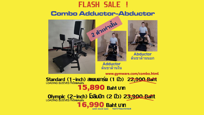 Combo Adductor-Abductor plate-loaded Flash Sale