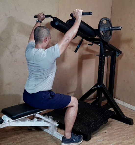 Seated Shoulder Press on All-in-One Station