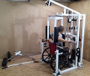 Reverse Flyon Multi-Gym for Wheelchair  เวทเทรนนิ่ง บนรถเข็นวีลแชร์ 